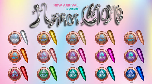 2Guys Nail - Nail Art Pigment - Mirror Metallic Nail Chrome