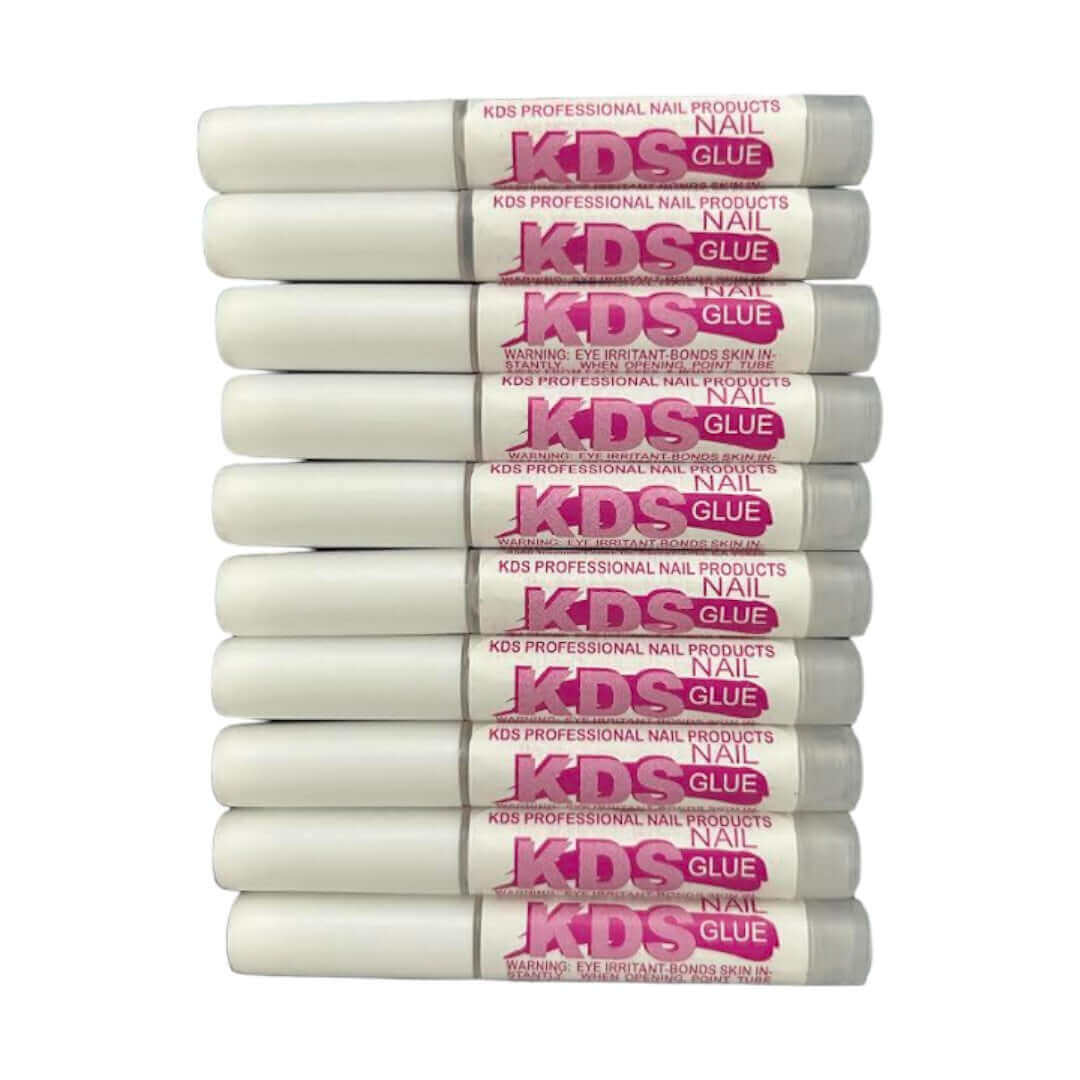 KDS Nail Glue (Bag of 10 Tubs) - Nail Tips, Extend Gel