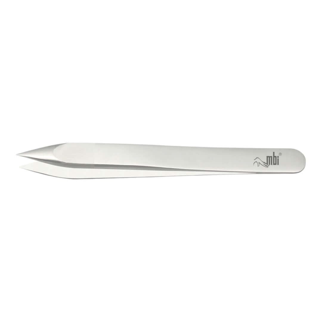MBI tweezing eyebrows, 405 Electrolysis Tweezer (Body) Size 3.5' MBI - The Express Beauty