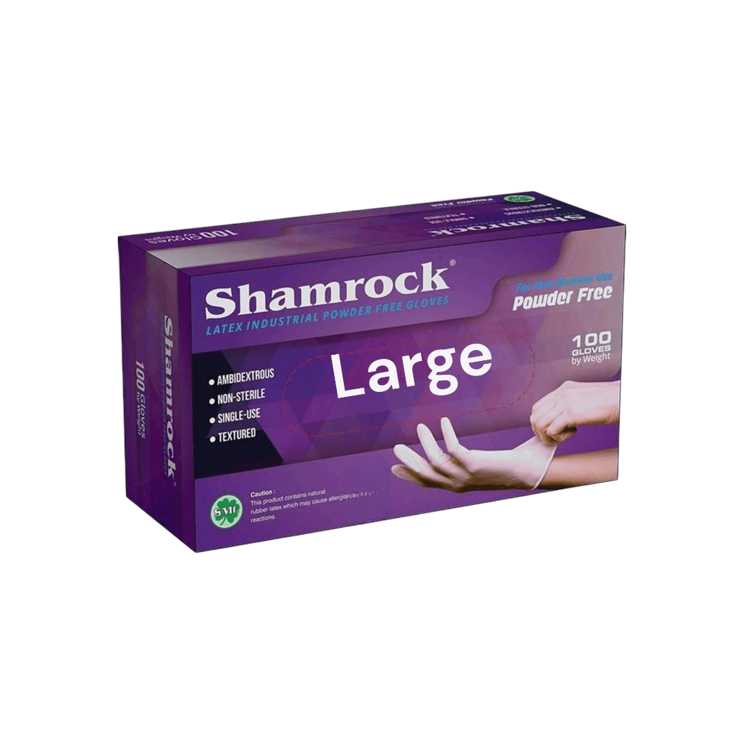 Shamrock Disposable Latex Gloves (Box of 100)