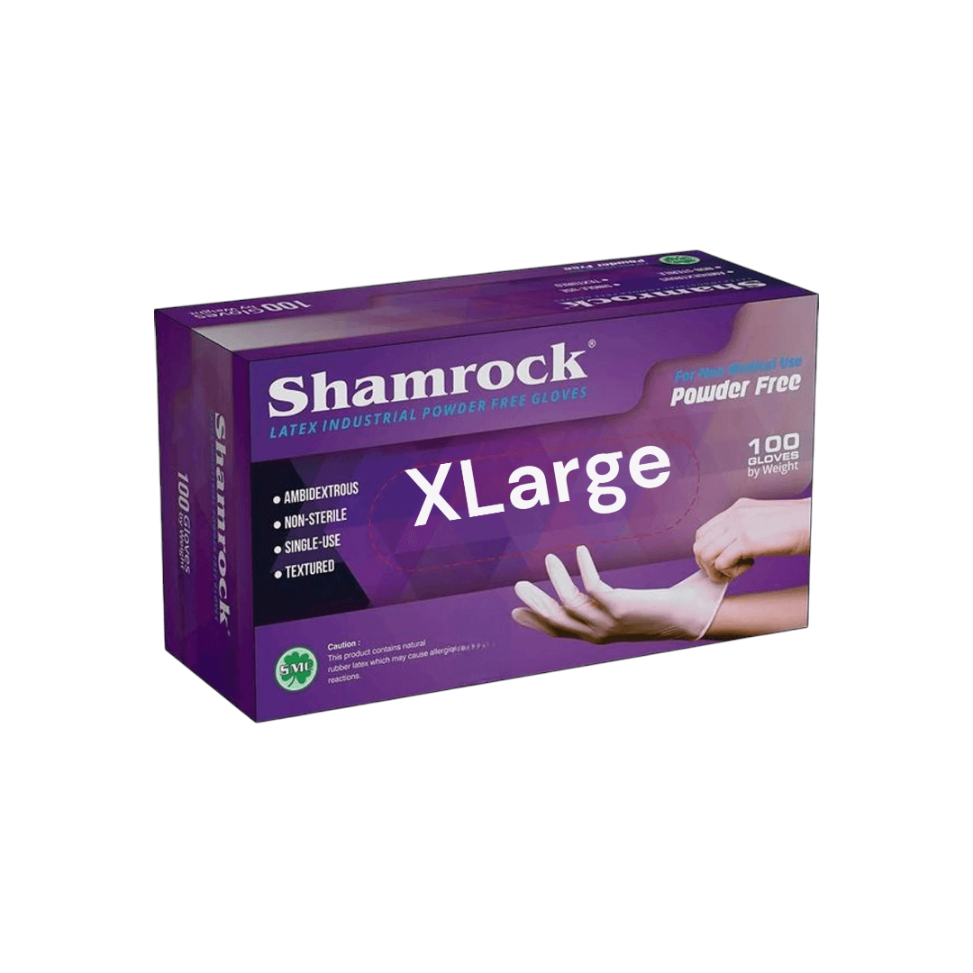 Shamrock Disposable Latex Gloves (Box of 100)
