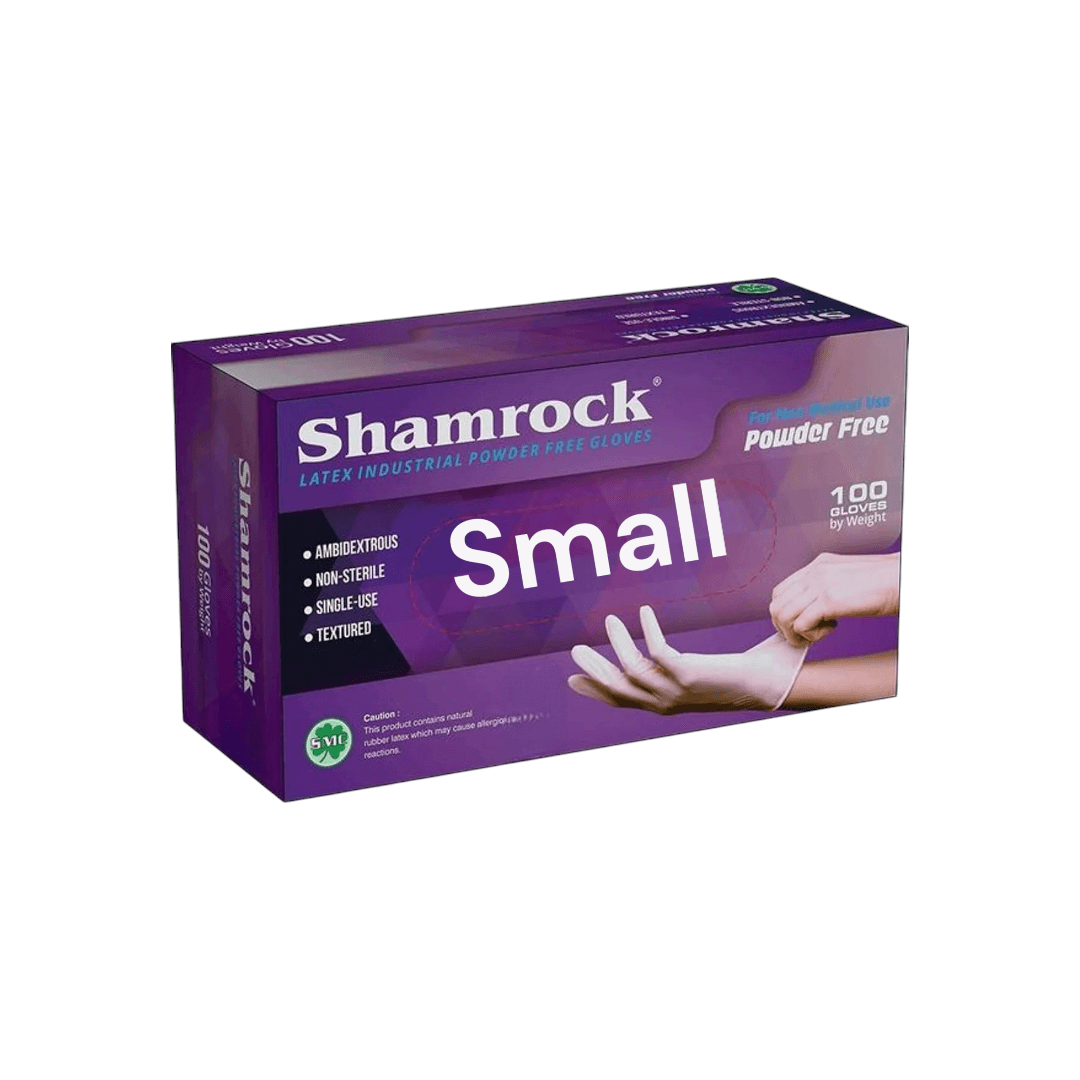 Găng tay cao su dùng một lần Shamrock (Hộp 100 chiếc)