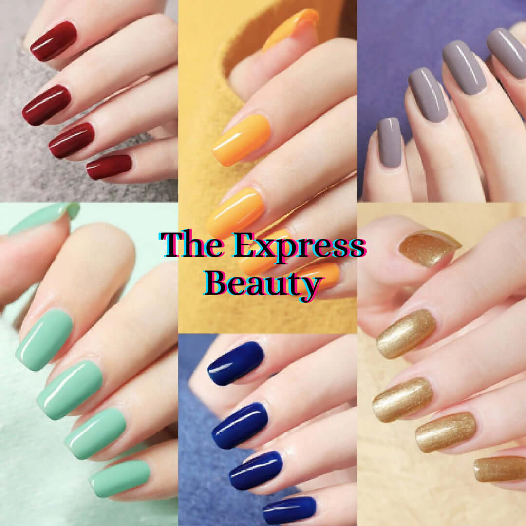 Gel Polish Collection from various brands such as OPI, Apres, DND, Kenzico, Gentle Pink