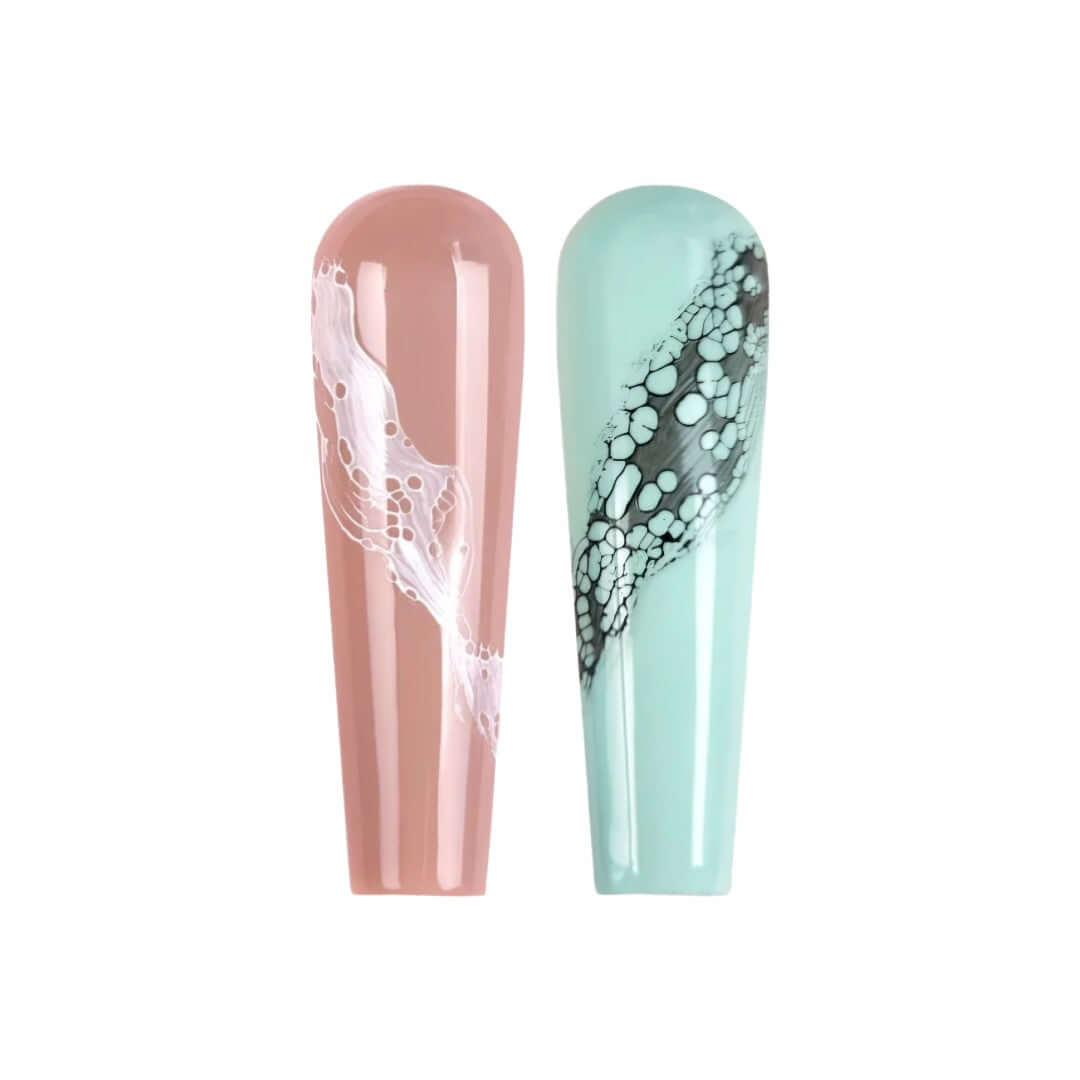 2Guys Nail Emulsion Art Gel Set - Nail design elegant & easy to make.