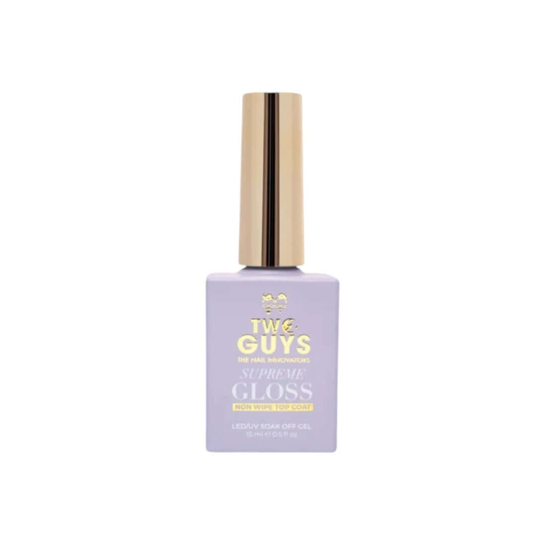 2Guys Nail SUPREME GLOSS Non Wipe Top Coat 15mL - Gel Polish - The Express Beauty