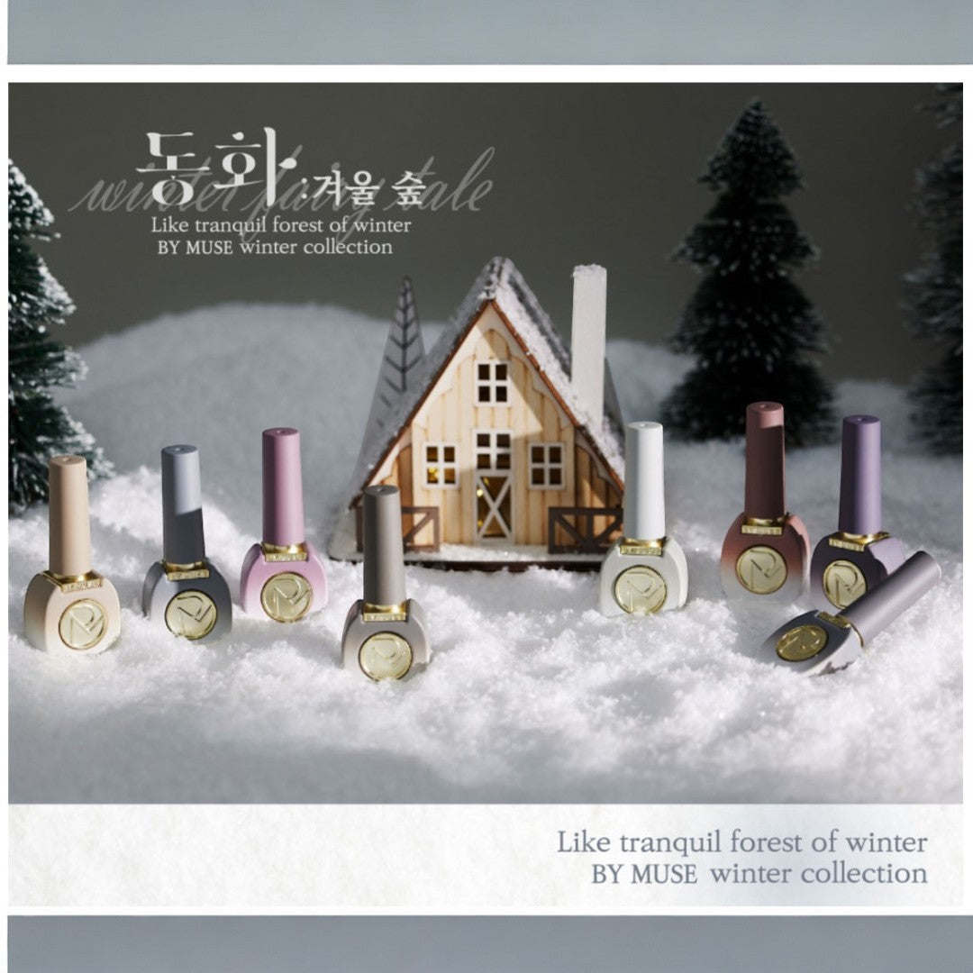 ByMuseWinterFairyTaleCollection Hema-Free Gel Polish, 14 Free Chemcial, Kgels, sensitive nail