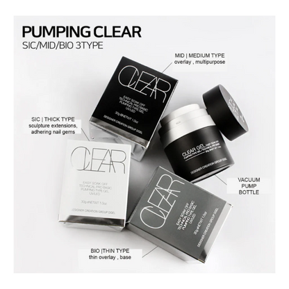 DGEL Pumping Clear Gel MID 30g - Hema Free Builder Gel