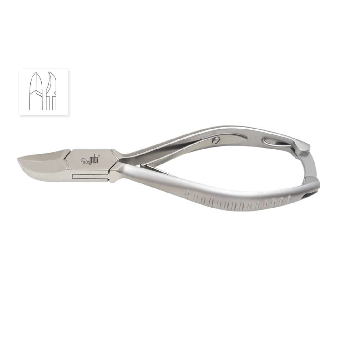 MBI-203 Toenail Nipper Double Spring Curved Jaw Size 5.5'  - The Express Beauty