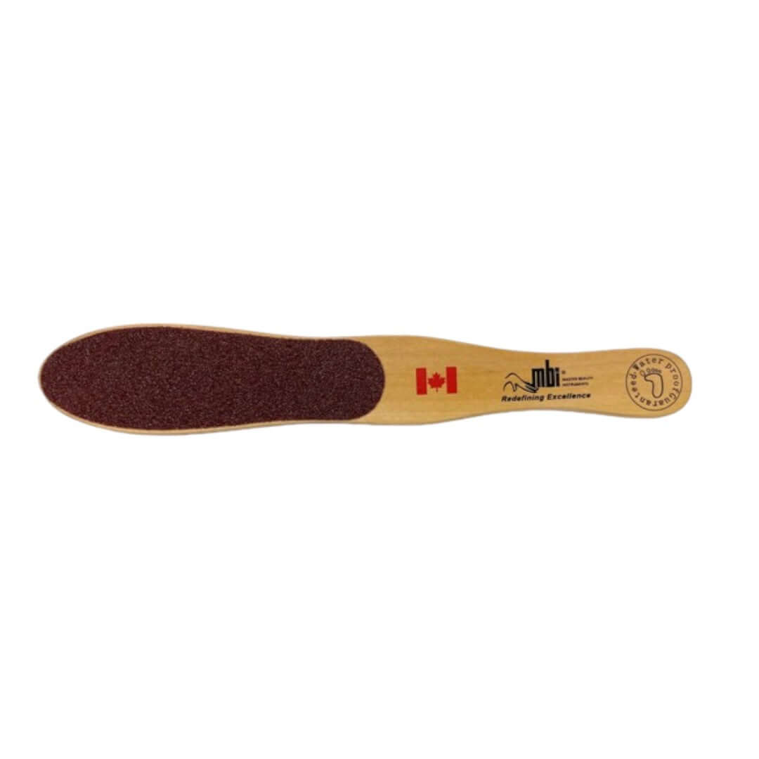 MBI Wooden Foot File Double Side #MBI230 - The Express Beauty