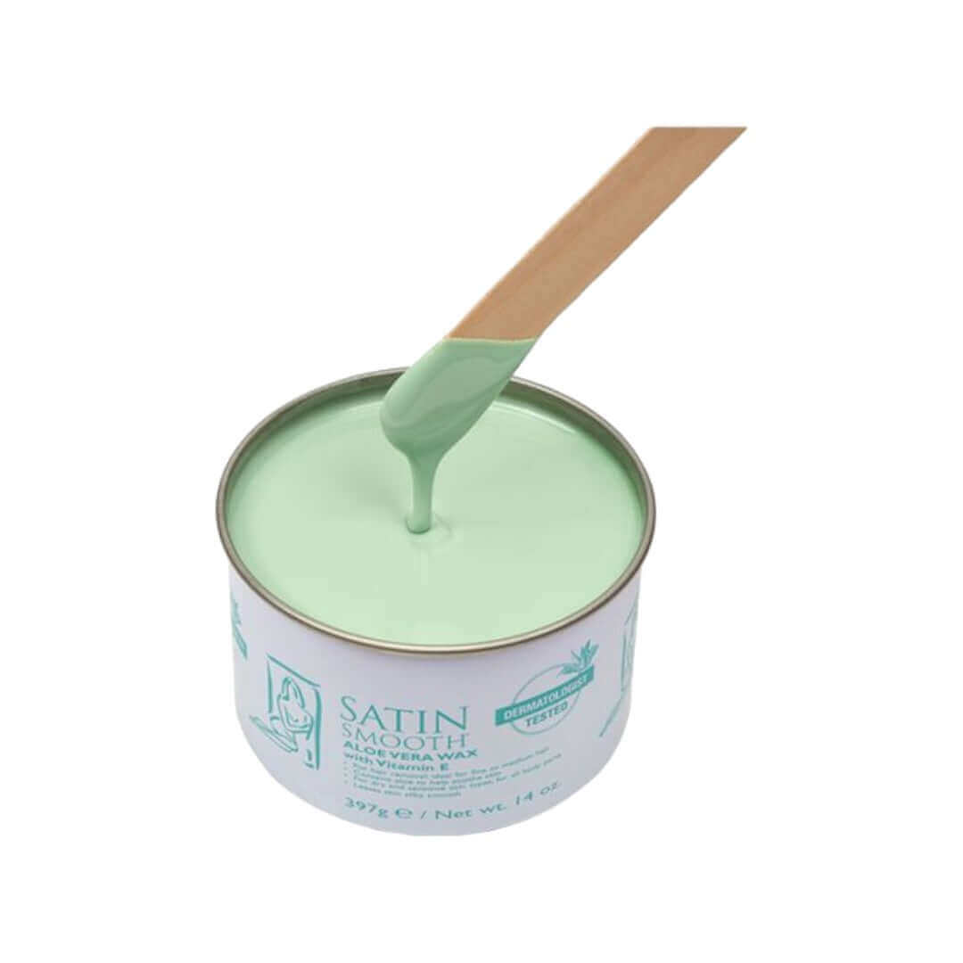 Satin Smooth Soft Wax 14oz - The Express Beauty | Aloe Vera