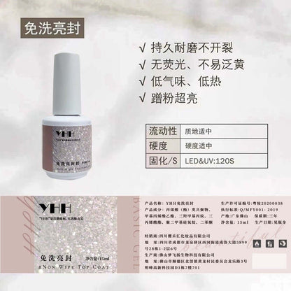 YHH Non Wipe Top Coat 15mL - Gel Polish