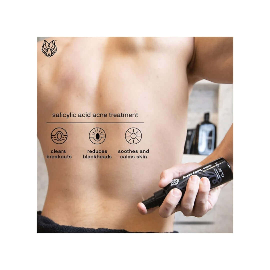 BlackWolf Body Acne Spray 118mL