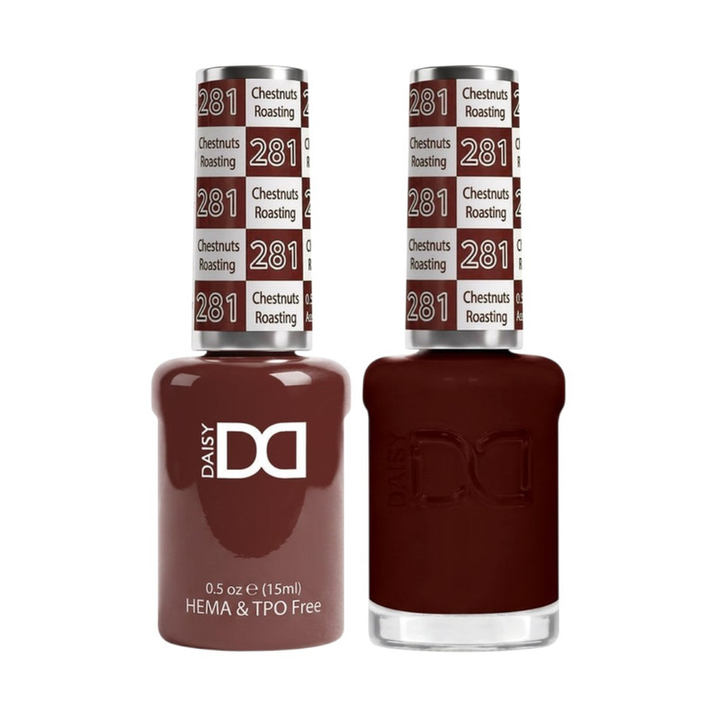 DND Chestnut's Roasting #DND281 HEMA & TPO Free|Nail Mall Beauty Supply